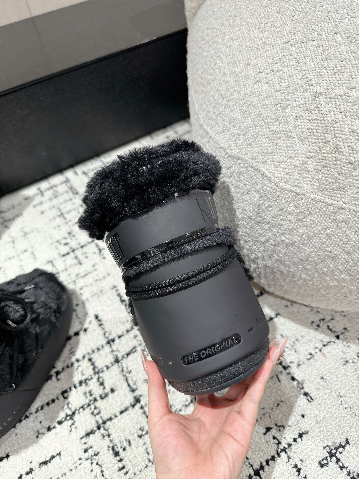 Moon Boot ICON LOW UNISEX - Stivaletti stringati - black