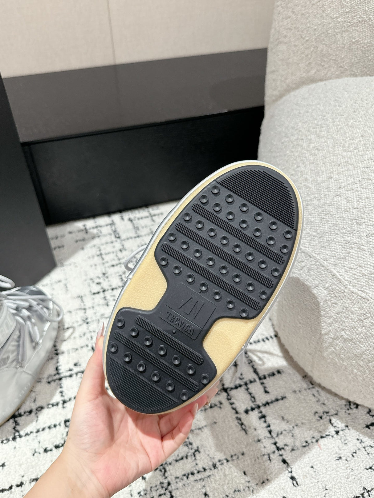 Moon Boot Icon Glitter Silver