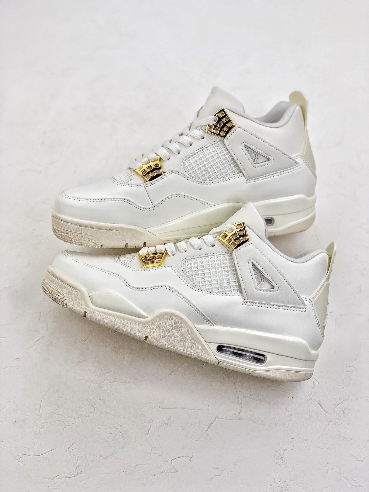 Air Jordan AJ4 Retro AQ9129-170 OG''Sail Metallic Gold" size 40 - 48 My Store