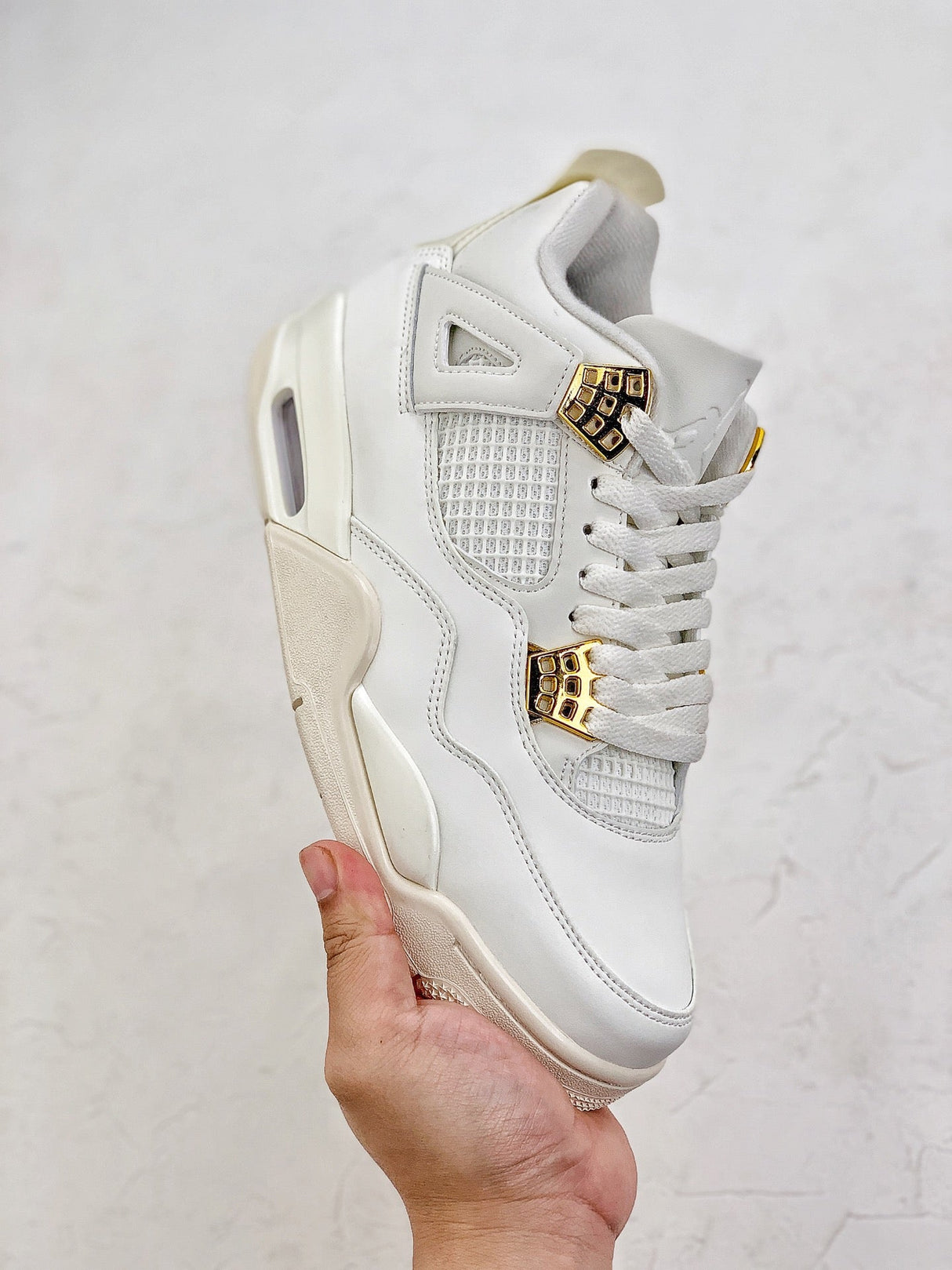 Air Jordan AJ4 Retro AQ9129-170 OG''Sail Metallic Gold" size 40 - 48 My Store