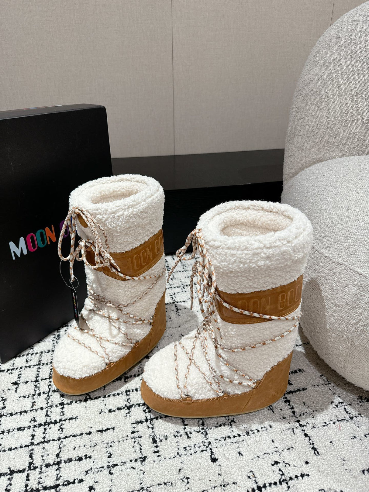 Moon Boot - Icon Shearling Camel