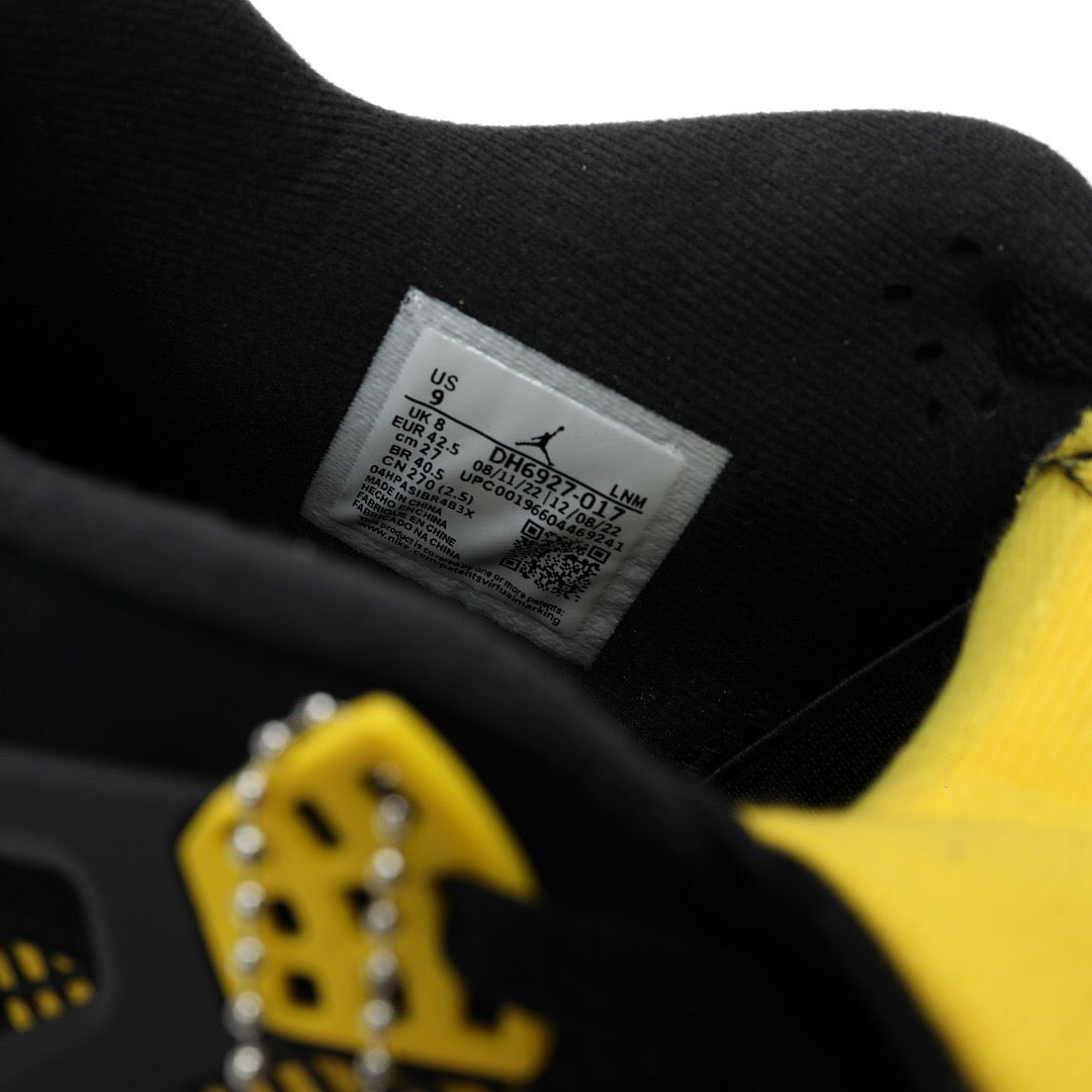 Air Jordan 4 Retro "Thunder" AJ4 mid-top retro casual sports culture basketball shoes My Store