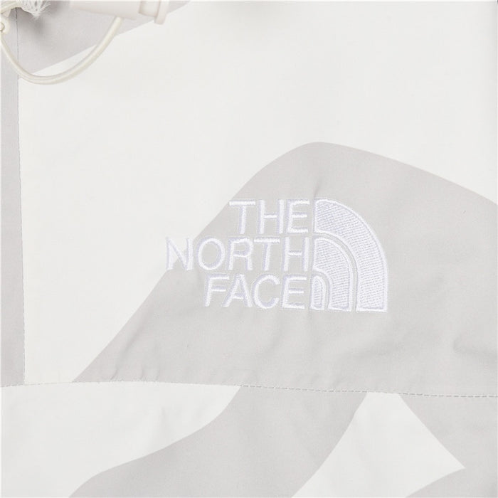 The North Face x XX Kaws Joint Model FW22 Outdoor White Color-Blocked Hard Shell Hooded Jacket - ESTOCKK
