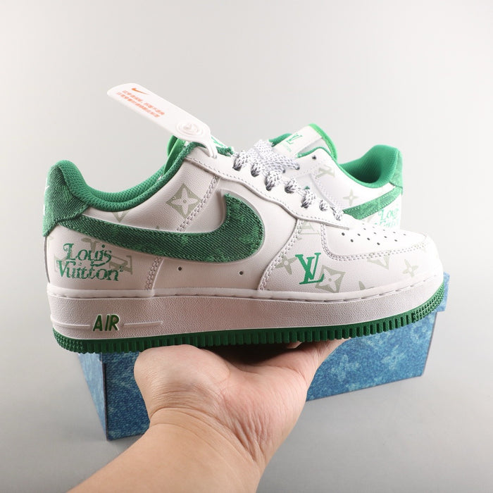 Nike Air Force 1 Low 07 White Green LV Print Cost-effective Sneaker - ESTOCKK