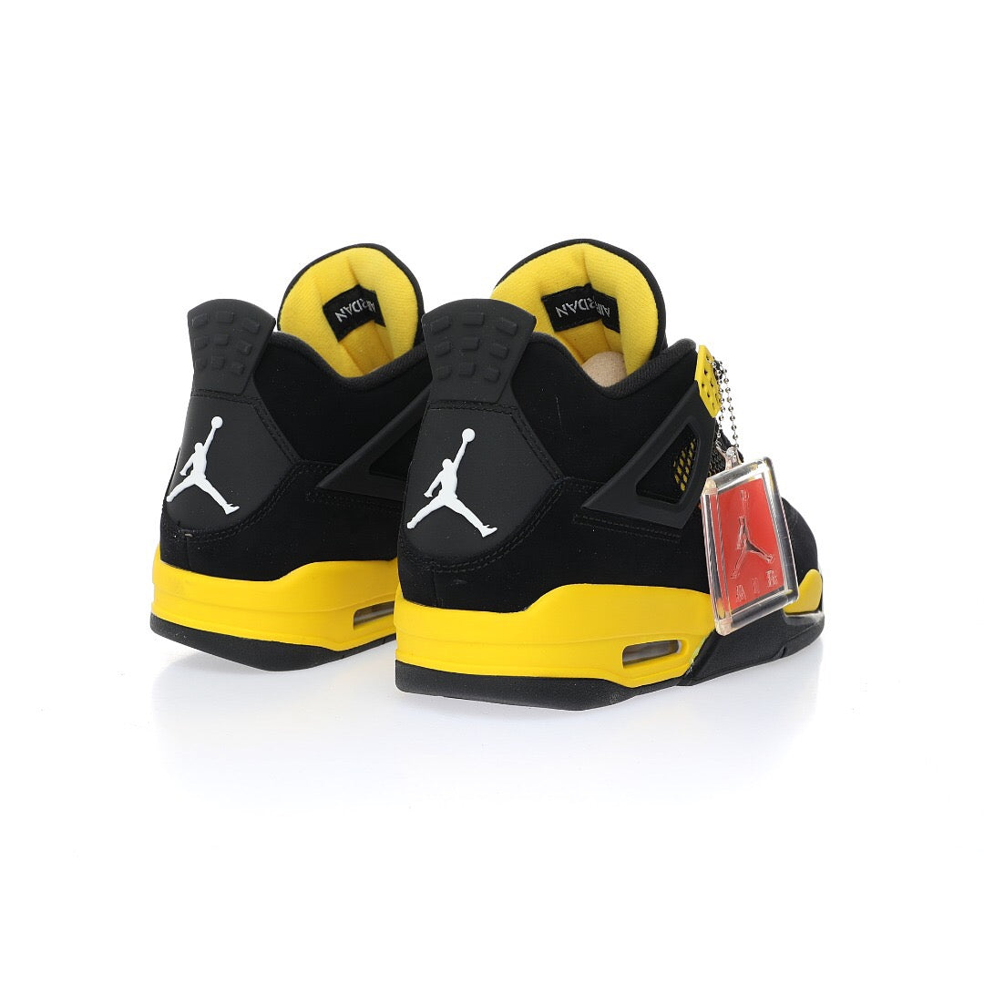Air Jordan 4 Retro "Thunder" AJ4 mid-top retro casual sports culture basketball shoes