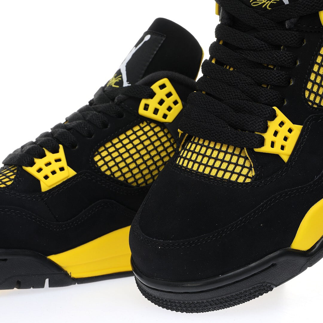 Air Jordan 4 Retro "Thunder" AJ4 mid-top retro casual sports culture basketball shoes