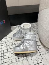 Moon Boot Icon Glitter Silver