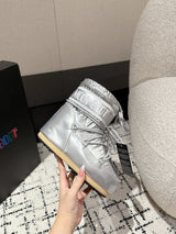 Moon Boot Icon Glitter Silver