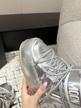 Moon Boot Icon Glitter Silver