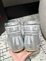 Moon Boot Icon Glitter Silver