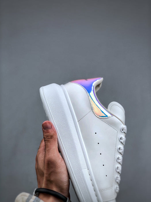 Alexander McQueen White and Aura Glow Color Shoes - ESTOCKK