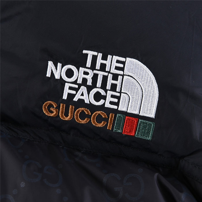 1996 Nuptse Gucci x The North Face Joint Gucci Presbyopia Logo Down Jacket Black - ESTOCKK